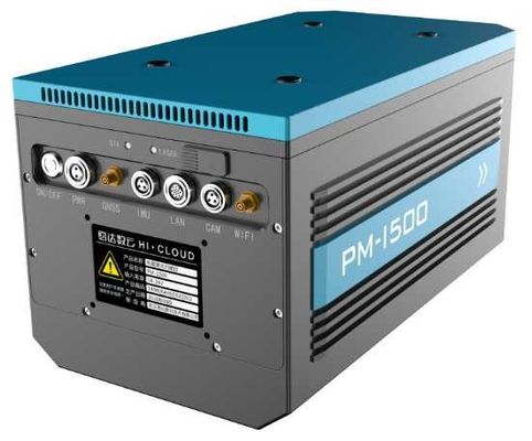 ระบบ LiDAR มือถือความแม่นยำสูง 4.4 กก. PM-1500 PRR100-2000kHz
