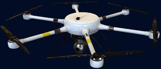 โหลดสูงสุด 120 นาที 8 กก. Multi Rotor UAV Long120 ความต้านทานฝนเบาหกแกน โดรน