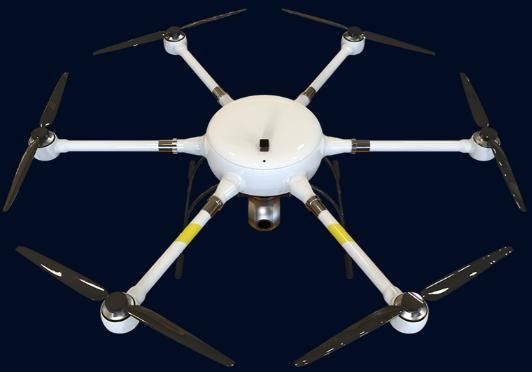 โหลดสูงสุด 120 นาที 8 กก. Multi Rotor UAV Long120 ความต้านทานฝนเบาหกแกน โดรน