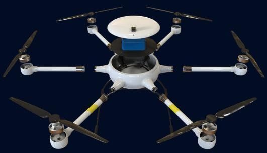 โหลดสูงสุด 120 นาที 8 กก. Multi Rotor UAV Long120 ความต้านทานฝนเบาหกแกน โดรน