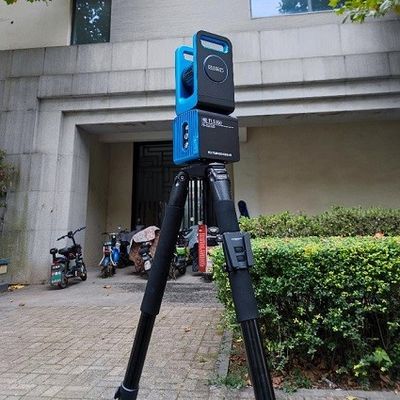 เครื่องสแกนเลเซอร์ 3D TLS360 3D ขนาด 4 กก. 150 ม. ความแม่นยำสูงสำหรับการวัดส่วนหน้าอาคาร