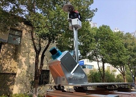 HiScan-C มือถือ LiDAR การสำรวจที่ดิน 5mm@40m ระบบตรวจสอบการเสียรูปที่แม่นยำ