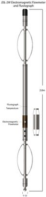 13-1500mm/S ช่วง 0.2mm/S ความละเอียด Electromagnetic Flowmeter และ Fluviograph