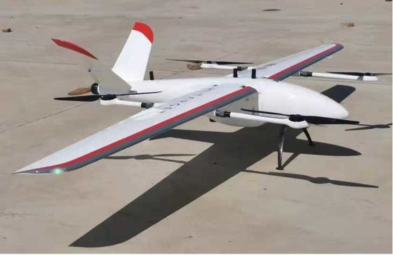 รัศมีการควบคุม 30 กม. VTOL ปีกคงที่ UAV FengHu การบินขึ้นในแนวตั้งโดรนปีกคงที่